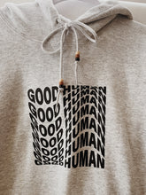 Load image into Gallery viewer, Wavy good human hoodie/ASH

